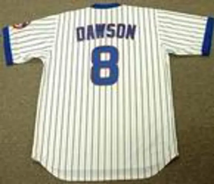 ANDRE DAWSON Chicago Cubs 1989 Home Majestic Throwback Baseball Jersey 
