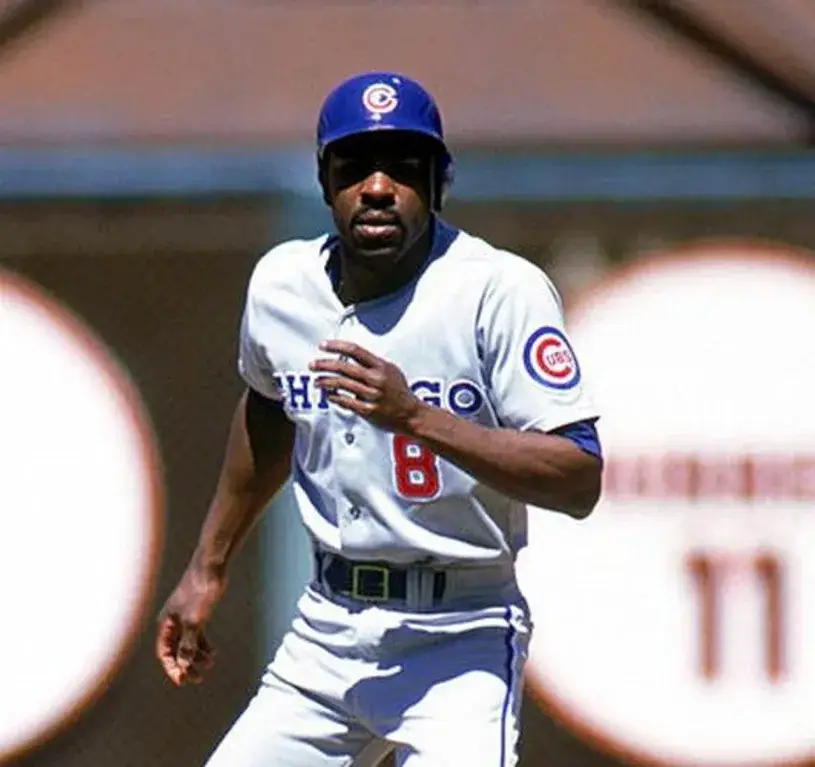 ANDRE DAWSON Chicago Cubs 1990 Away Majestic Throwback Baseball Jersey 