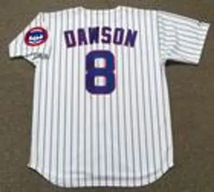 ANDRE DAWSON Chicago Cubs 1992 Home Majestic Throwback Baseball Jersey 