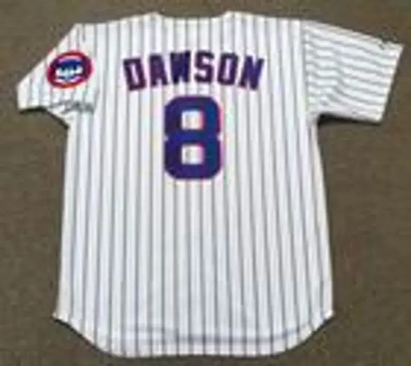 ANDRE DAWSON Chicago Cubs 1992 Home Majestic Throwback Baseball Jersey 