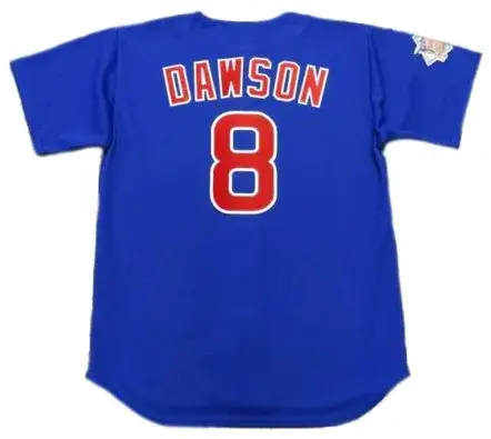 ANDRE DAWSON Chicago Cubs Majestic Alternate Throwback Baseball Jersey 