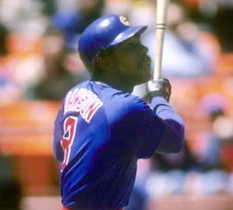 ANDRE DAWSON Chicago Cubs Majestic Alternate Throwback Baseball Jersey 