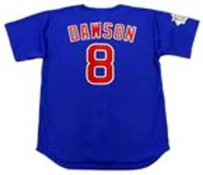 ANDRE DAWSON Chicago Cubs Majestic Alternate Throwback Baseball Jersey 