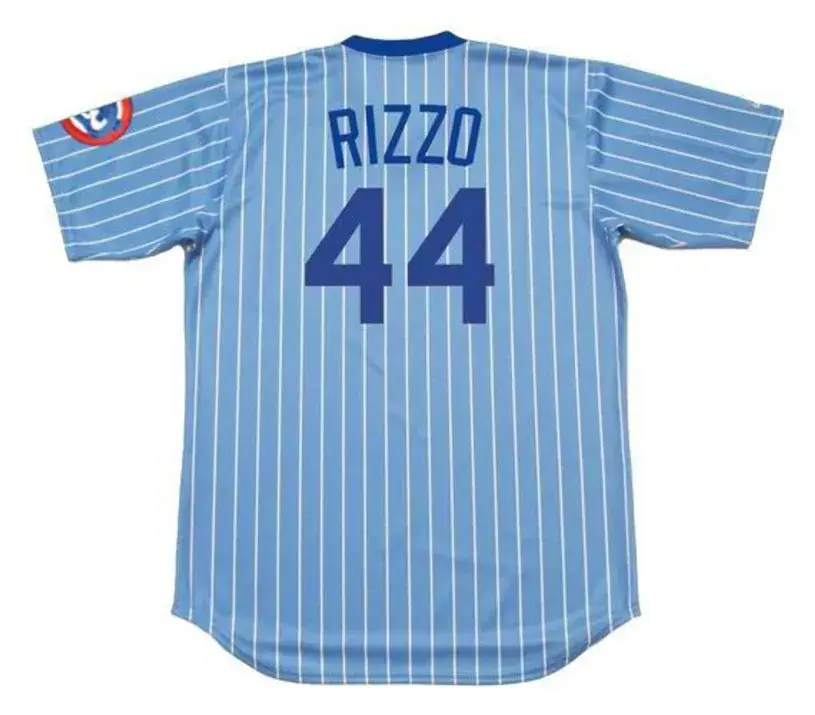 ANTHONY RIZZO Chicago Cubs 1980’s Majestic Throwback Baseball Jersey 