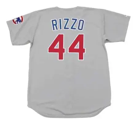 ANTHONY RIZZO Chicago Cubs 2016 Away Majestic Throwback Baseball Jersey 