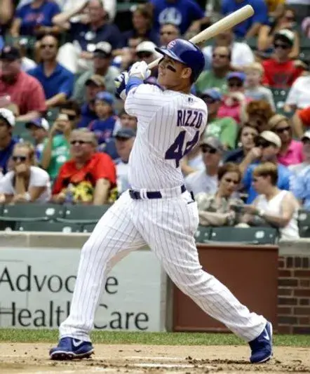 ANTHONY RIZZO Chicago Cubs 2016 Home Majestic Throwback Baseball Jersey 
