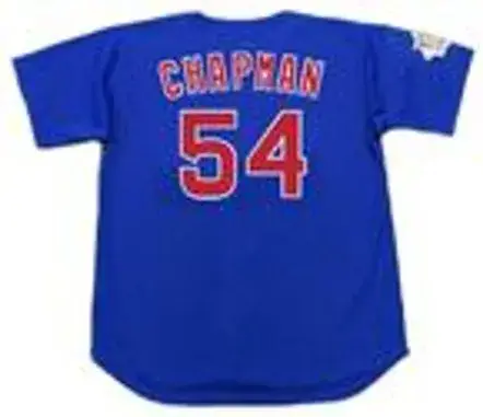 AROLDIS CHAPMAN Chicago Cubs 2016 Alternate Majestic Throwback Baseball Jersey 