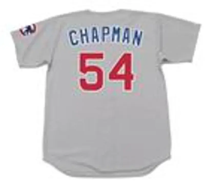 AROLDIS CHAPMAN Chicago Cubs 2016 Away Majestic Throwback Baseball Jersey 