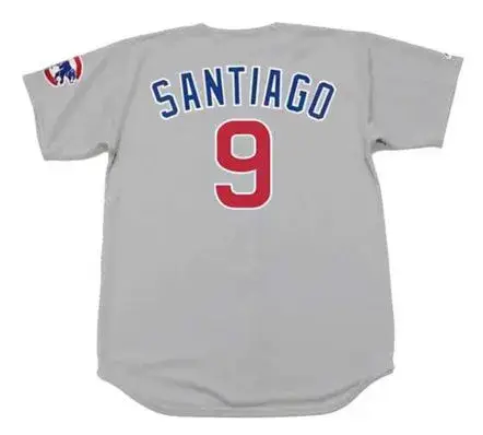 BENITO SANTIAGO Chicago Cubs 1999 Away Majestic Throwback Baseball Jersey 