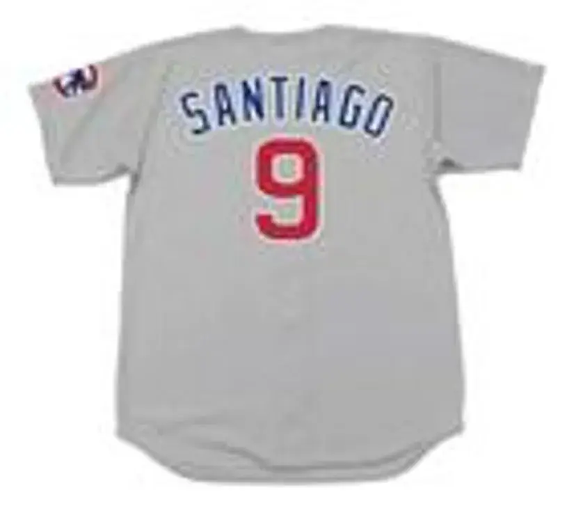 BENITO SANTIAGO Chicago Cubs 1999 Away Majestic Throwback Baseball Jersey 
