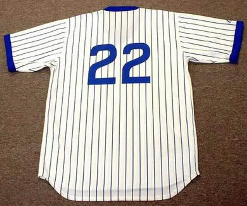 BILL BUCKNER Chicago Cubs 1979 Majestic Cooperstown Throwback Home Jersey 