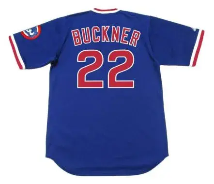 BILL BUCKNER Chicago Cubs 1983 Majestic Cooperstown Throwback Baseball Jersey 