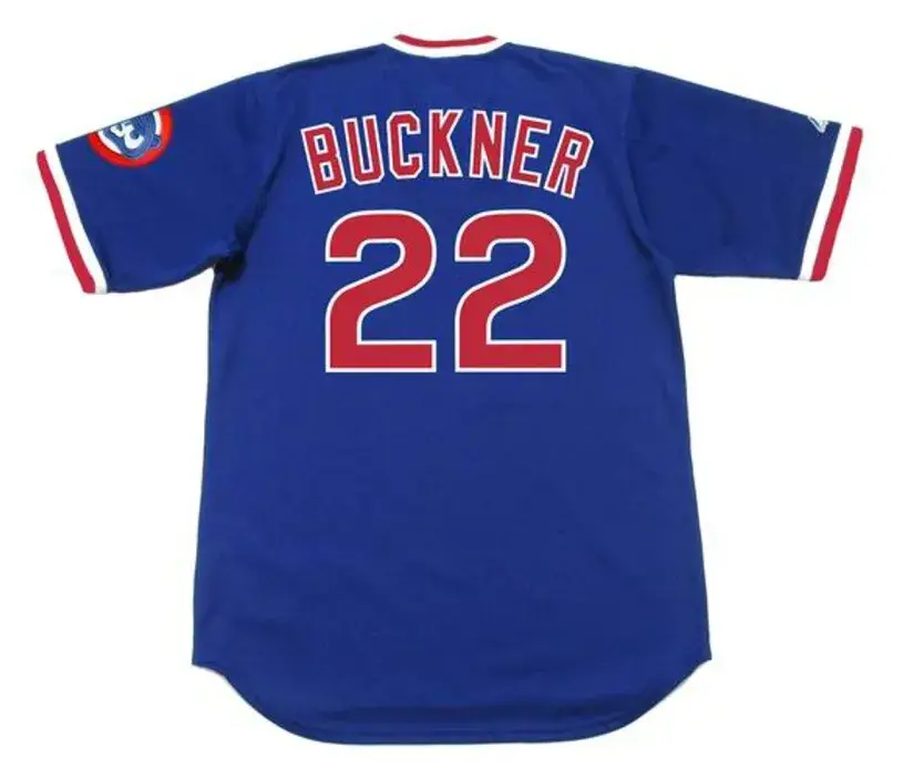 BILL BUCKNER Chicago Cubs 1983 Majestic Cooperstown Throwback Baseball Jersey 