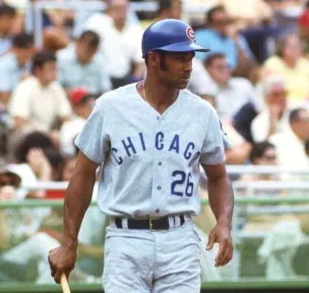 BILLY WILLIAMS Chicago Cubs 1969 Away Majestic Throwback Baseball Jersey 