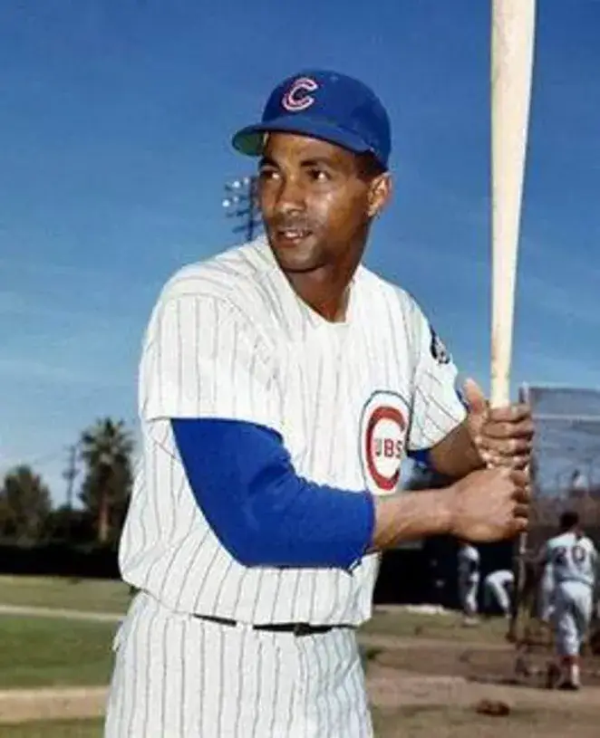 BILLY WILLIAMS Chicago Cubs 1969 Majestic Cooperstown Throwback Home Baseball Jersey 