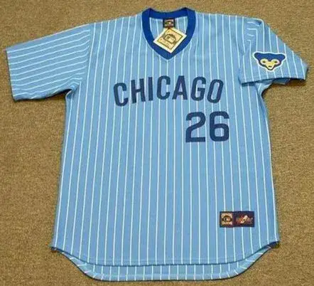 BILLY WILLIAMS Chicago Cubs Majestic Cooperstown Throwback Away Baseball Jersey