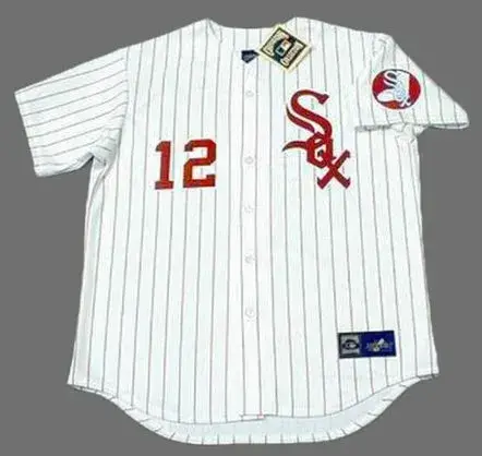 AJ PIERZYNSKI Chicago White Sox 1970’s Majestic Throwback Baseball Jersey