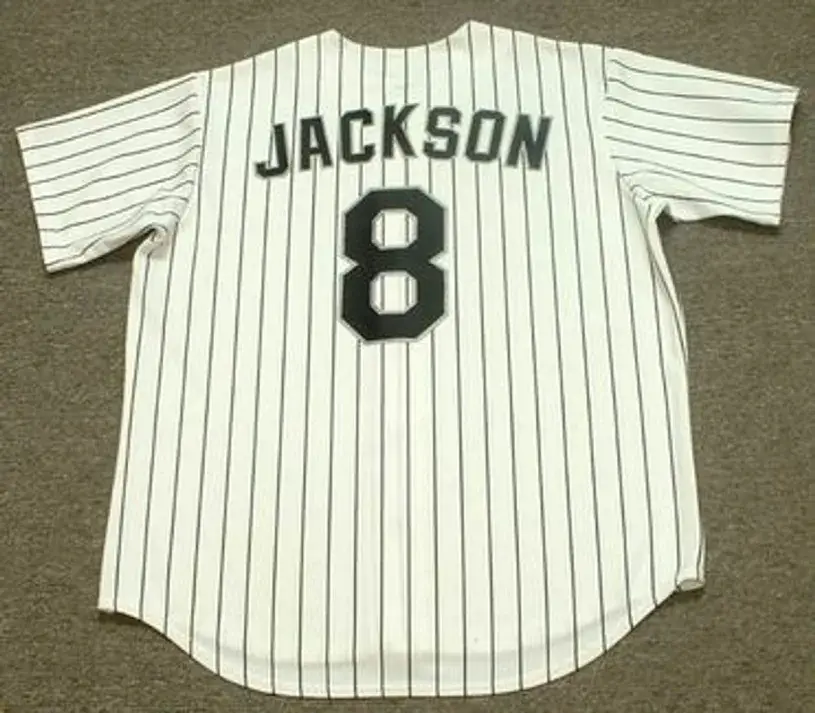 BO JACKSON Chicago White Sox 1993 Home Majestic Baseball Throwback Jersey 
