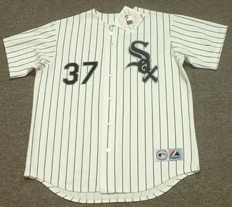 BOBBY THIGPEN Chicago White Sox 1991 Majestic Throwback Home Baseball Jersey