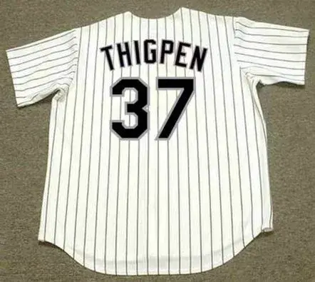 BOBBY THIGPEN Chicago White Sox 1991 Majestic Throwback Home Baseball Jersey 