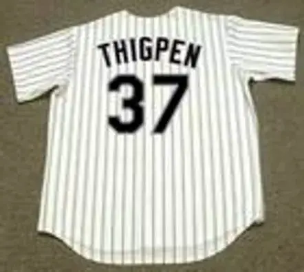 BOBBY THIGPEN Chicago White Sox 1991 Majestic Throwback Home Baseball Jersey 