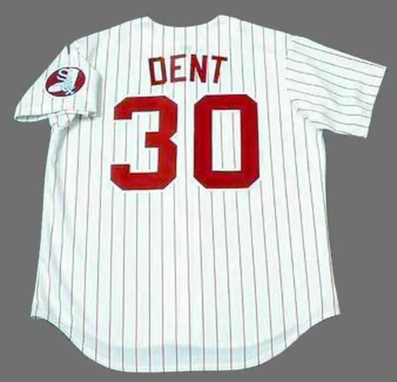 BUCKY DENT Chicago White Sox 1970’s Majestic Throwback Baseball Jersey 