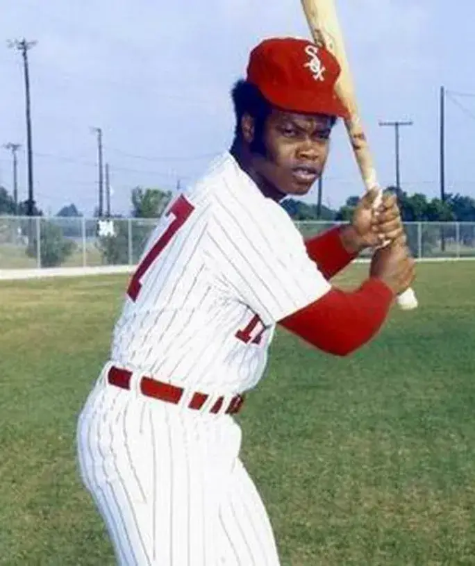 CARLOS MAY Chicago White Sox 1970’s Majestic Throwback Baseball Jersey 
