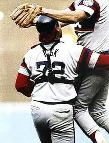 CARLTON FISK Chicago White Sox 1985 Majestic Throwback Baseball Jersey 