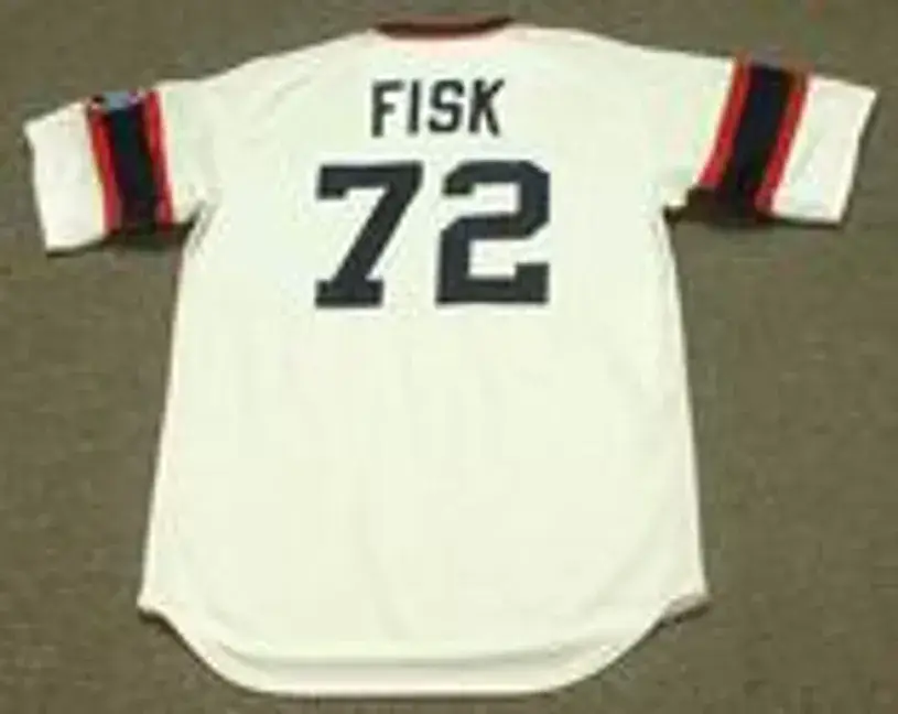 CARLTON FISK Chicago White Sox 1985 Majestic Throwback Baseball Jersey 