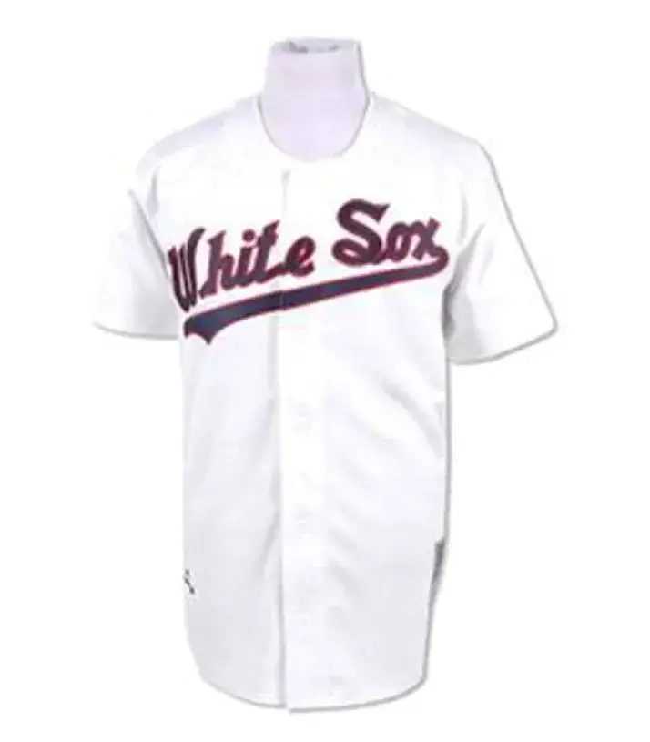CARLTON FISK Chicago White Sox 1990 “Mitchell & Ness” Authentic Throwback Jersey