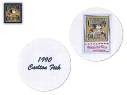 CARLTON FISK Chicago White Sox 1990 “Mitchell & Ness” Authentic Throwback Jersey 