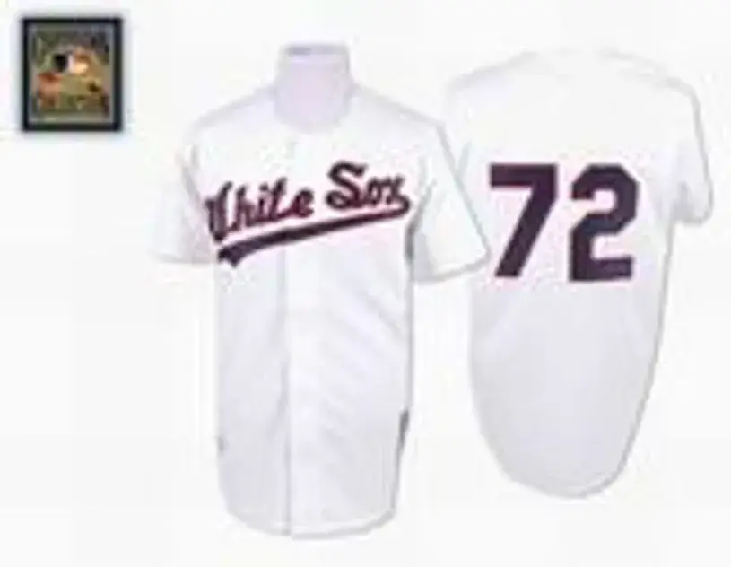CARLTON FISK Chicago White Sox 1990 “Mitchell & Ness” Authentic Throwback Jersey 