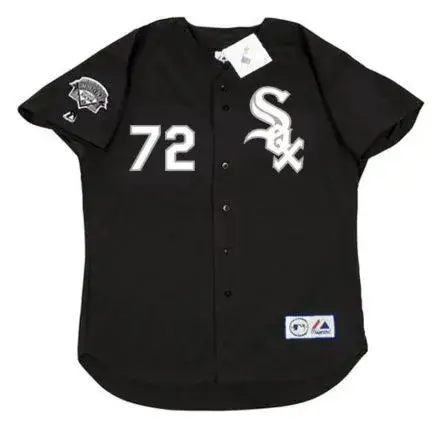 CARLTON FISK Chicago White Sox 1991 Majestic Throwback Baseball Jersey