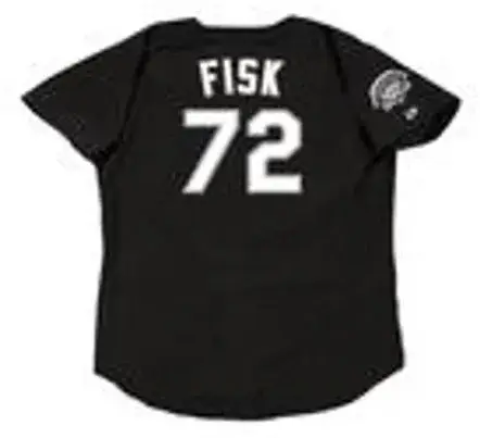 CARLTON FISK Chicago White Sox 1991 Majestic Throwback Baseball Jersey 