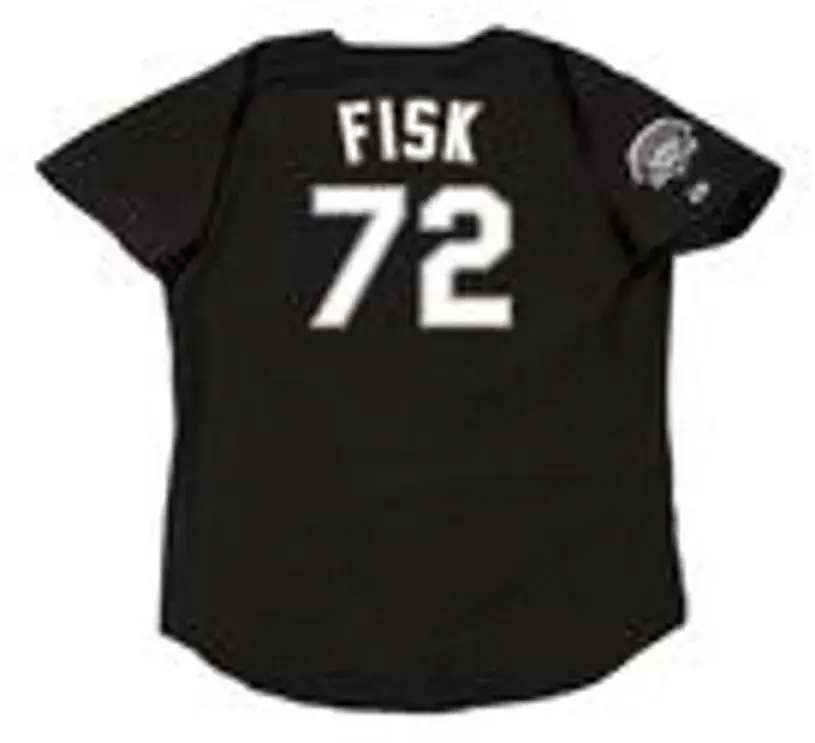 CARLTON FISK Chicago White Sox 1991 Majestic Throwback Baseball Jersey 