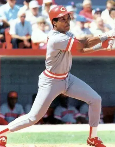 BARRY LARKIN Cincinnati Reds 1987 Majestic Cooperstown Away Baseball Jersey 