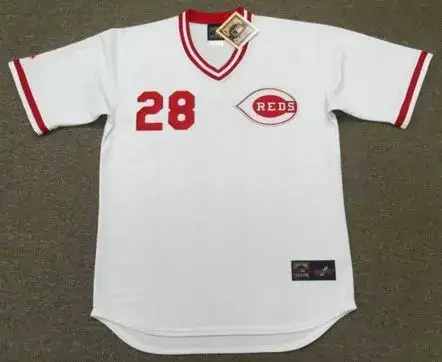 BOBBY TOLAN Cincinnati Reds 1972 Majestic Cooperstown Home Baseball Jersey