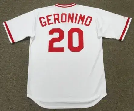 CESAR GERONIMO Cincinnati Reds 1975 Majestic Cooperstown Throwback Baseball Jersey 