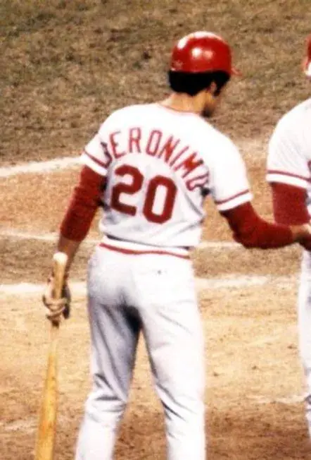 CESAR GERONIMO Cincinnati Reds 1975 Majestic Cooperstown Throwback Baseball Jersey 