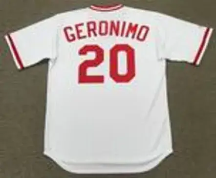 CESAR GERONIMO Cincinnati Reds 1975 Majestic Cooperstown Throwback Baseball Jersey 
