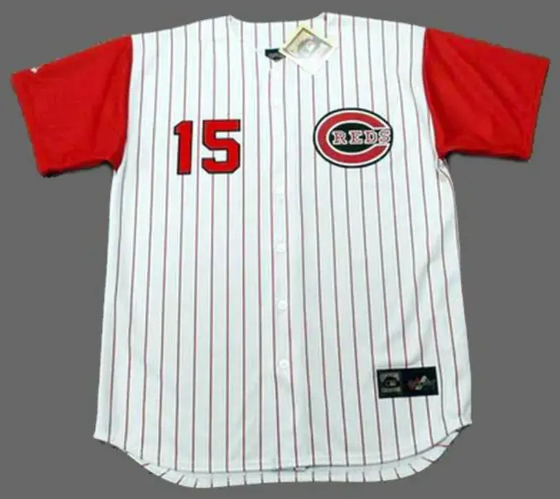 CHICO RUIZ Cincinnati Reds 1960’s Majestic Throwback Home Baseball Jersey