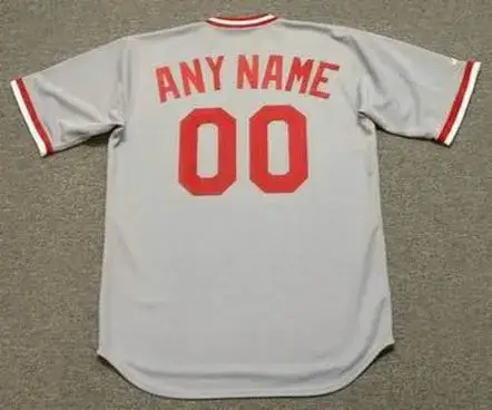 CINCINNATI REDS 1970’s Majestic Cooperstown Away Jersey Customized “Any Name & Number(s)” 