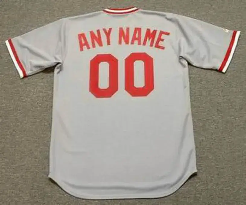 CINCINNATI REDS 1970’s Majestic Cooperstown Away Jersey Customized “Any Name & Number(s)” 