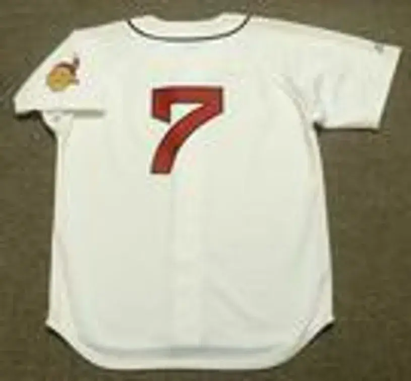 AL ROSEN Cleveland Indians 1948 Majestic Cooperstown Throwback Jersey 