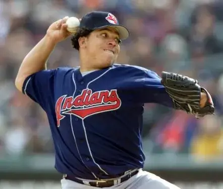 BARTOLO COLON Cleveland Indians 1999 Majestic Throwback Alternate Baseball Jersey 