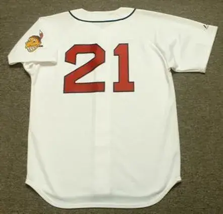 BOB LEMON Cleveland Indians 1948 Majestic Cooperstown Throwback Jersey 