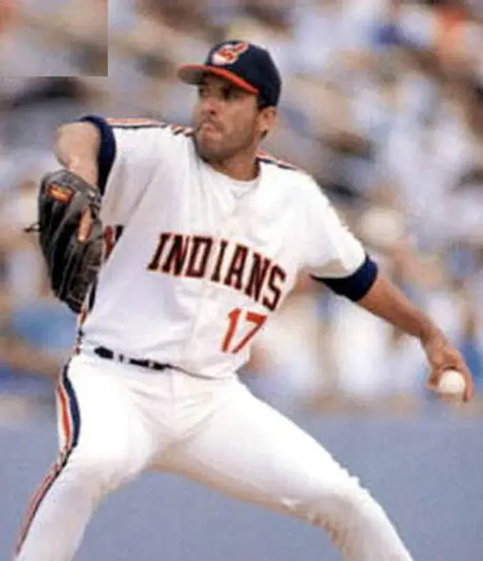 BOB OJEDA Cleveland Indians 1993 Majestic Throwback Away Baseball Jersey 