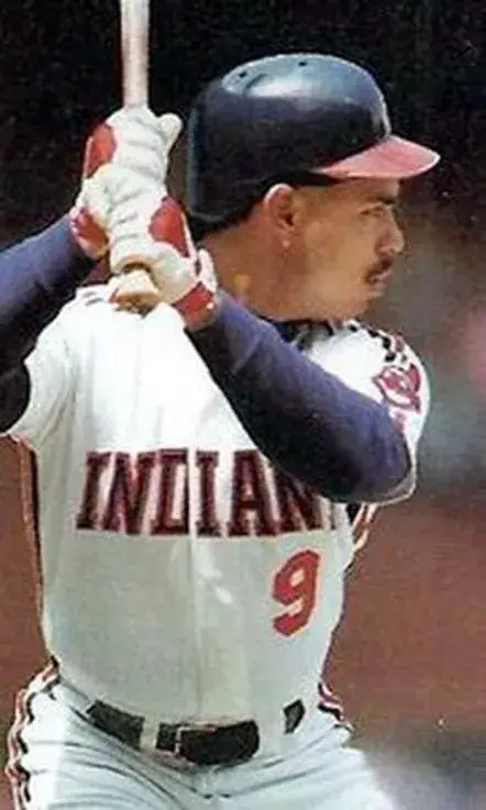 CARLOS BAERGA Cleveland Indians 1993 Majestic Throwback Home Baseball Jersey 