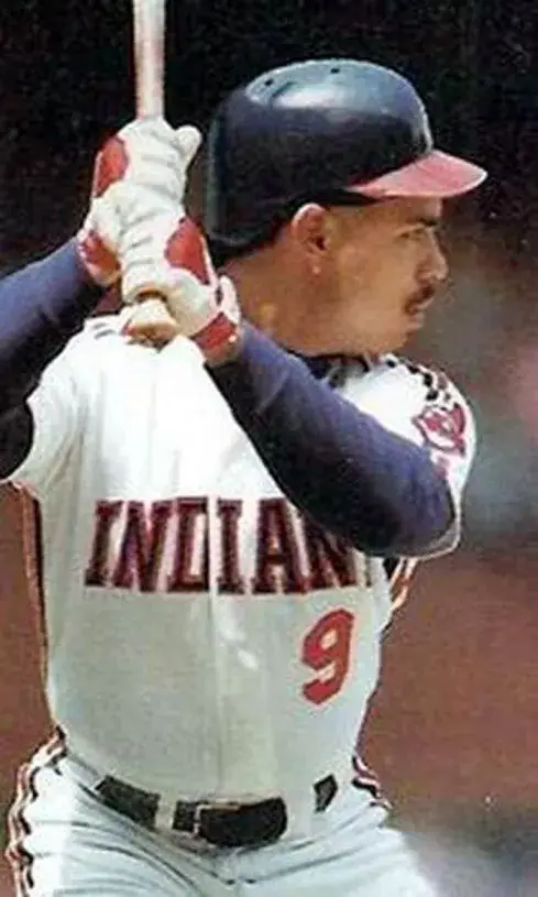 CARLOS BAERGA Cleveland Indians 1993 Majestic Throwback Home Baseball Jersey 