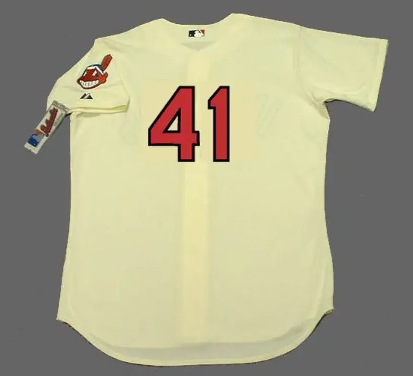 CARLOS SANTANA Cleveland Indians 2016 Majestic Authentic Alternate Home Baseball Jersey 